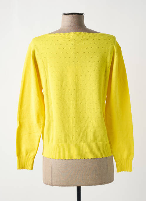 Gilet manches longues jaune PAUL BRIAL pour femme