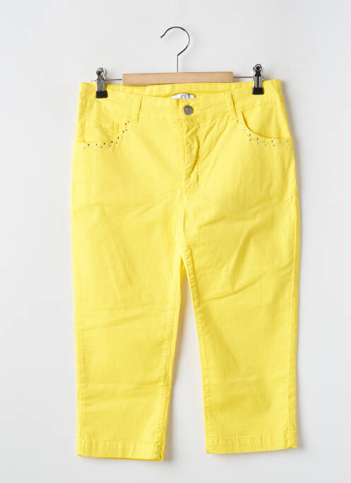 Pantacourt jaune PAUL BRIAL pour femme