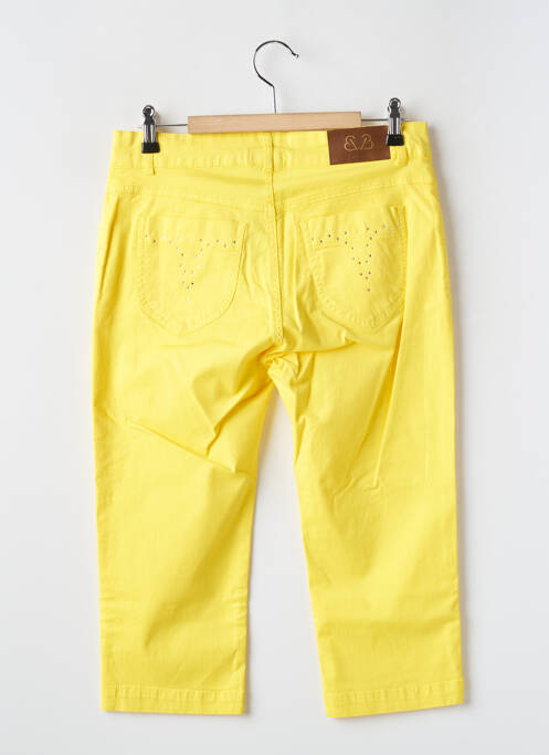 Pantacourt jaune PAUL BRIAL pour femme