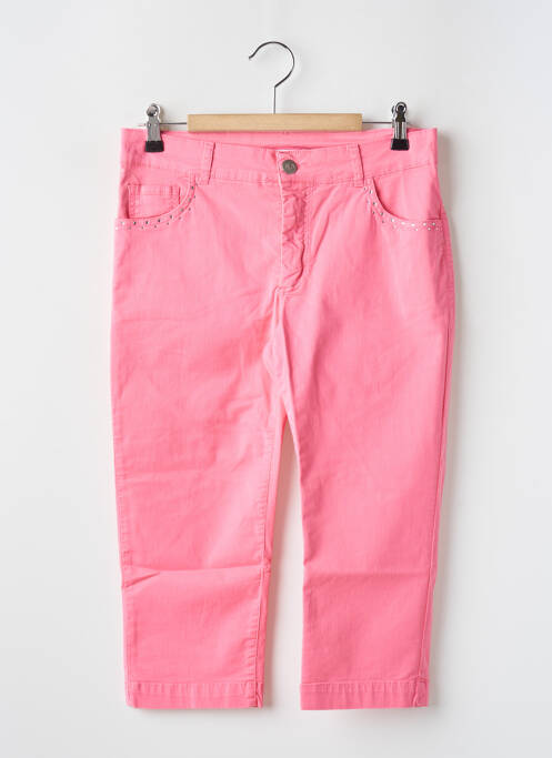 Pantacourt rose PAUL BRIAL pour femme