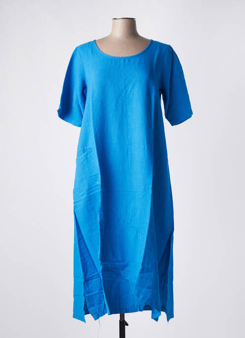 Robe mi-longue bleu G!OZE pour femme