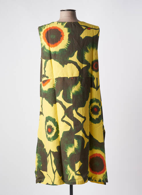 Robe mi-longue jaune G!OZE pour femme