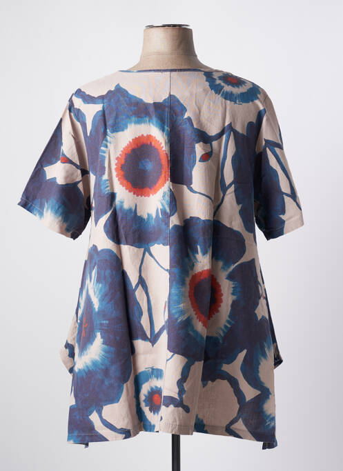 Tunique manches courtes bleu G!OZE pour femme