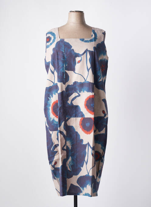 Robe mi-longue bleu G!OZE pour femme