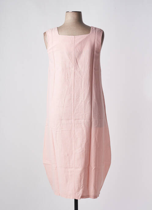 Robe mi-longue rose G!OZE pour femme