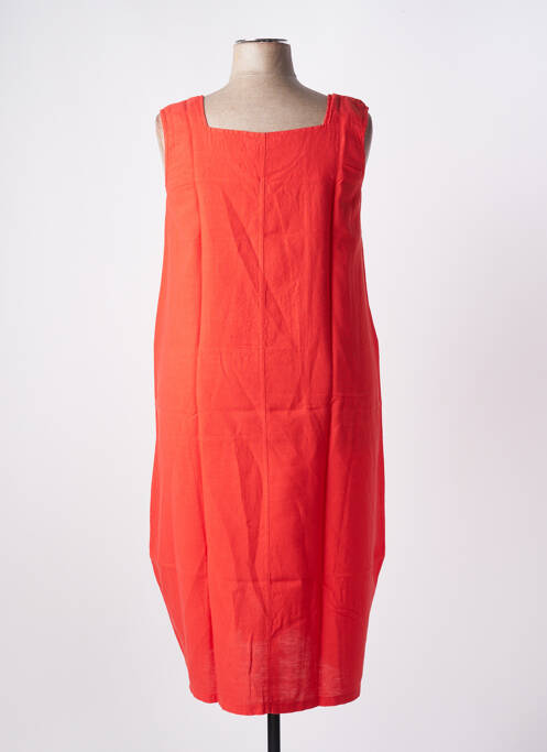 Robe mi-longue rouge G!OZE pour femme