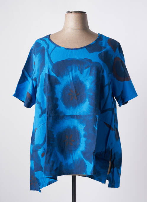 Tunique manches courtes bleu G!OZE pour femme