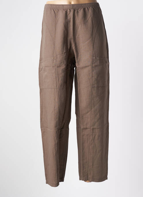Pantalon large taupe G!OZE pour femme