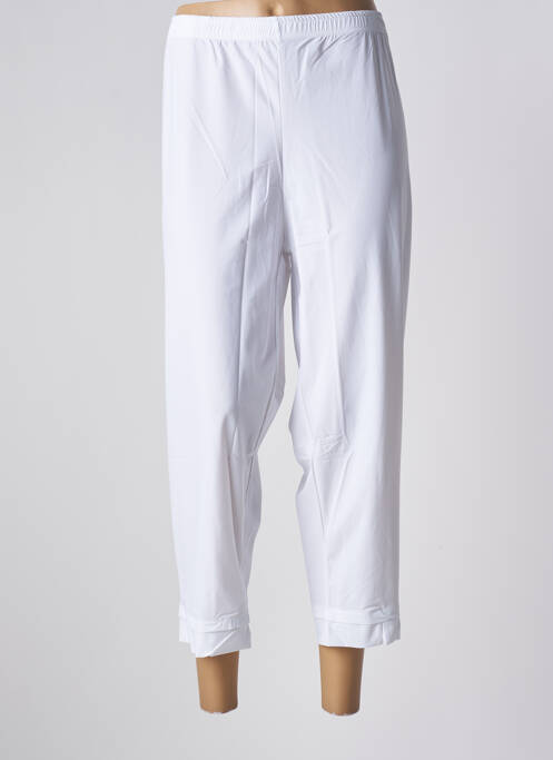 Pantalon droit blanc G!OZE pour femme