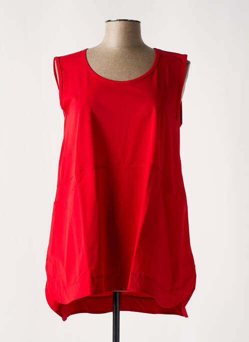 Tunique sans manche rouge G!OZE pour femme