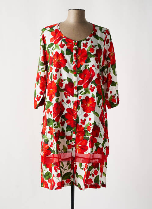 Robe mi-longue rouge G!OZE pour femme