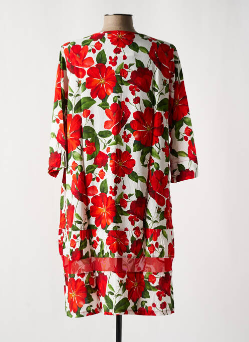 Robe mi-longue rouge G!OZE pour femme