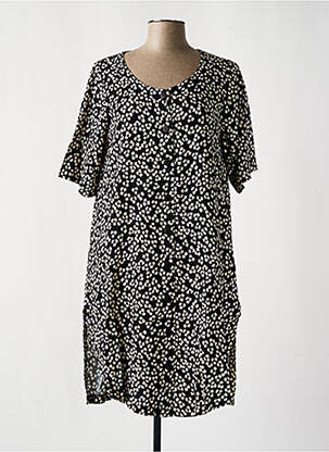 Robe mi-longue noir G!OZE femme