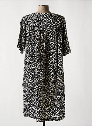 Robe mi-longue noir G!OZE femme