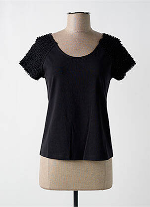 T-shirt noir PAUL BRIAL femme