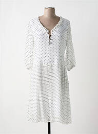 Robe mi-longue blanc PAUL BRIAL femme