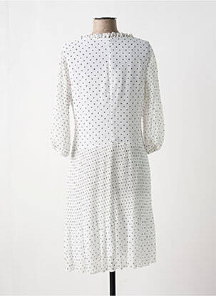 Robe mi-longue blanc PAUL BRIAL femme