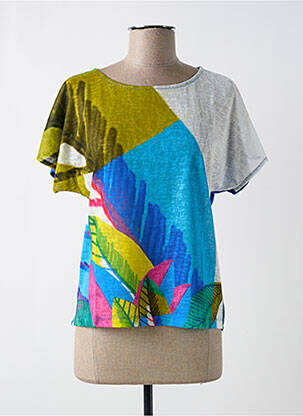 T-shirt bleu PAUL BRIAL femme