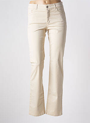 Pantalon droit beige PAUL BRIAL pour femme