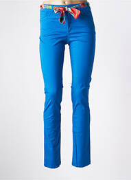 Pantalon slim bleu PAUL BRIAL femme