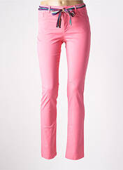 Pantalon slim rose PAUL BRIAL pour femme seconde vue