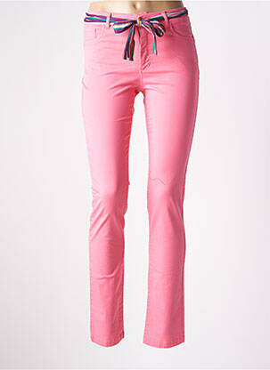 Pantalon slim rose PAUL BRIAL pour femme