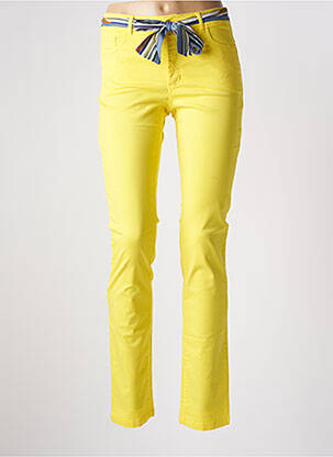 Pantalon slim jaune PAUL BRIAL femme