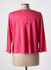 Gilet manches longues rose PAUL BRIAL pour femme seconde vue