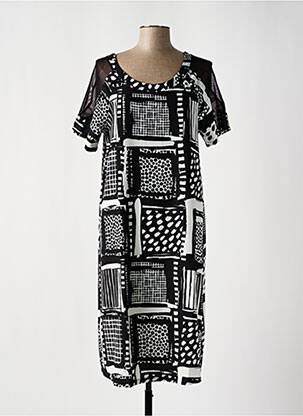 Robe mi-longue noir G!OZE femme