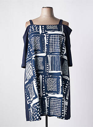 Robe mi-longue bleu G!OZE femme