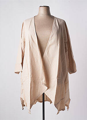Gilet manches longues beige G!OZE femme