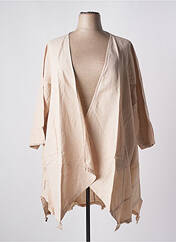 Gilet manches longues beige G!OZE pour femme seconde vue