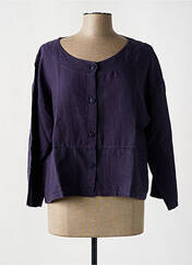 Gilet manches longues bleu G!OZE pour femme seconde vue