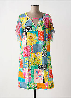 Robe mi-longue rose MALOKA femme
