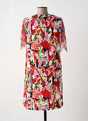 Robe mi-longue rouge MALOKA femme