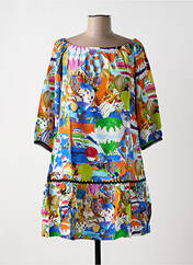 Robe mi-longue orange MALOKA pour femme seconde vue