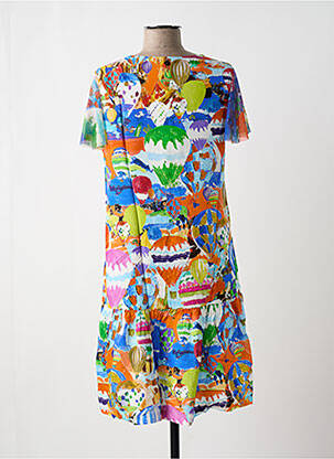 Robe mi-longue bleu MALOKA femme