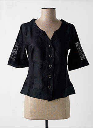 Chemisier noir MALOKA femme