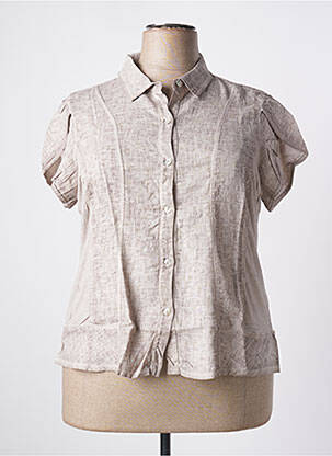 Chemisier taupe MALOKA femme