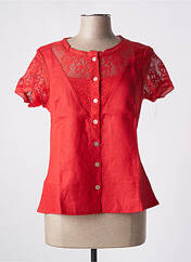 Blouse rouge MALOKA pour femme seconde vue