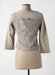 Veste casual taupe MALOKA pour femme seconde vue