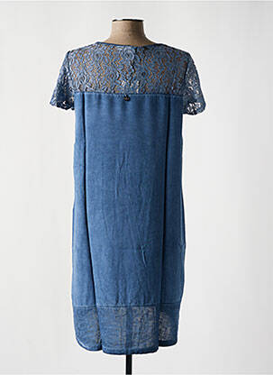 Robe mi-longue bleu MALOKA femme