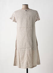 Robe mi-longue taupe MALOKA pour femme seconde vue