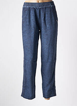 Pantalon droit bleu MALOKA femme