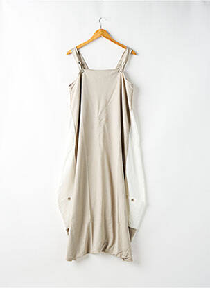 Robe mi-longue ecru G!OZE femme