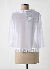 Gilet manches longues blanc G!OZE pour femme seconde vue