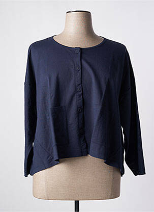Gilet manches longues bleu G!OZE femme