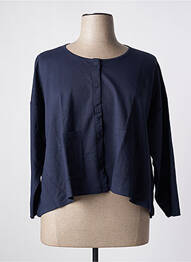 Gilet manches longues bleu G!OZE femme