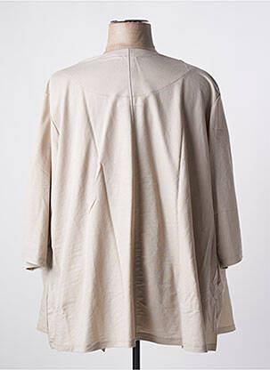 Gilet manches longues ecru G!OZE femme