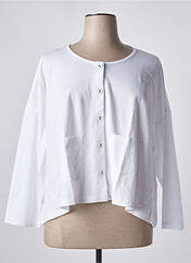 Gilet manches longues blanc G!OZE pour femme seconde vue